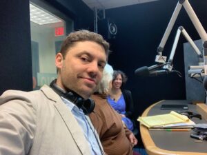 At the WUST Jewish Community Radio on May 17 to preview the Bima to Broadway to Beltway Concert